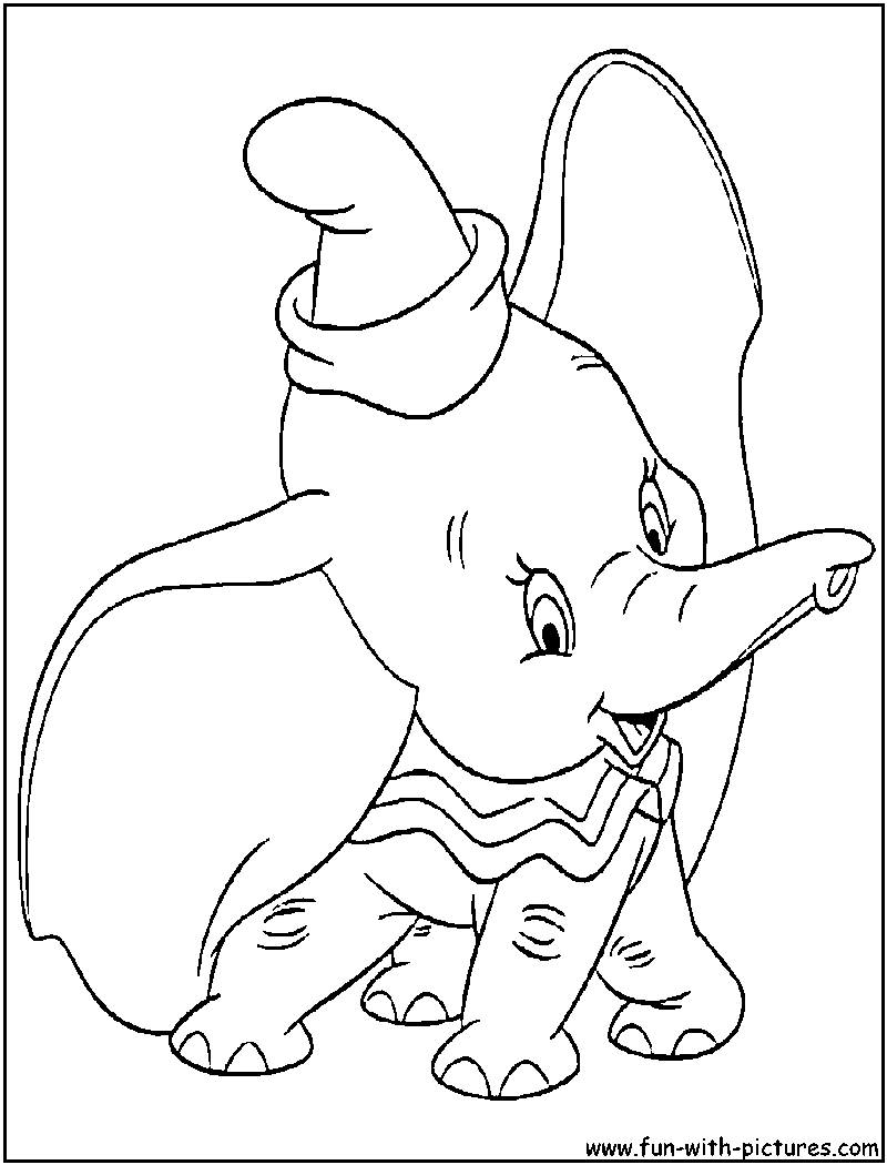Dumbo Coloring Page 