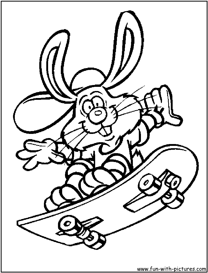 Easter Bunnies Coloring Page12 