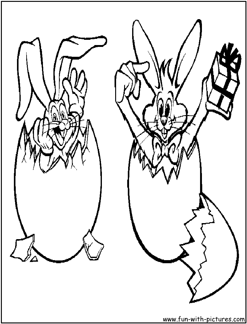 Easter Bunnies Coloring Page4 