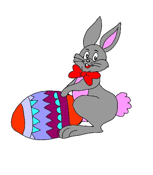 cute easter bunny cartoon pictures. Easter Bunny Egg eCard