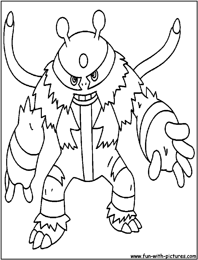 pokemon electabuzz coloring pages - photo #22