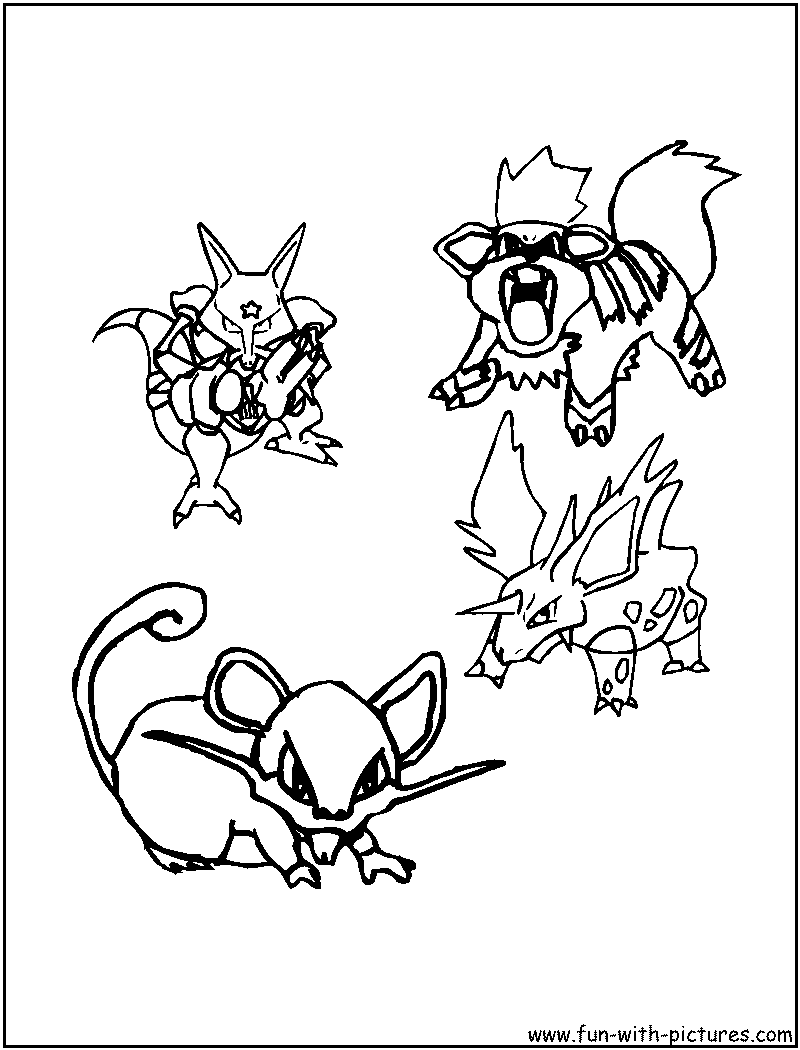 Fiercepokemon Coloring Page 