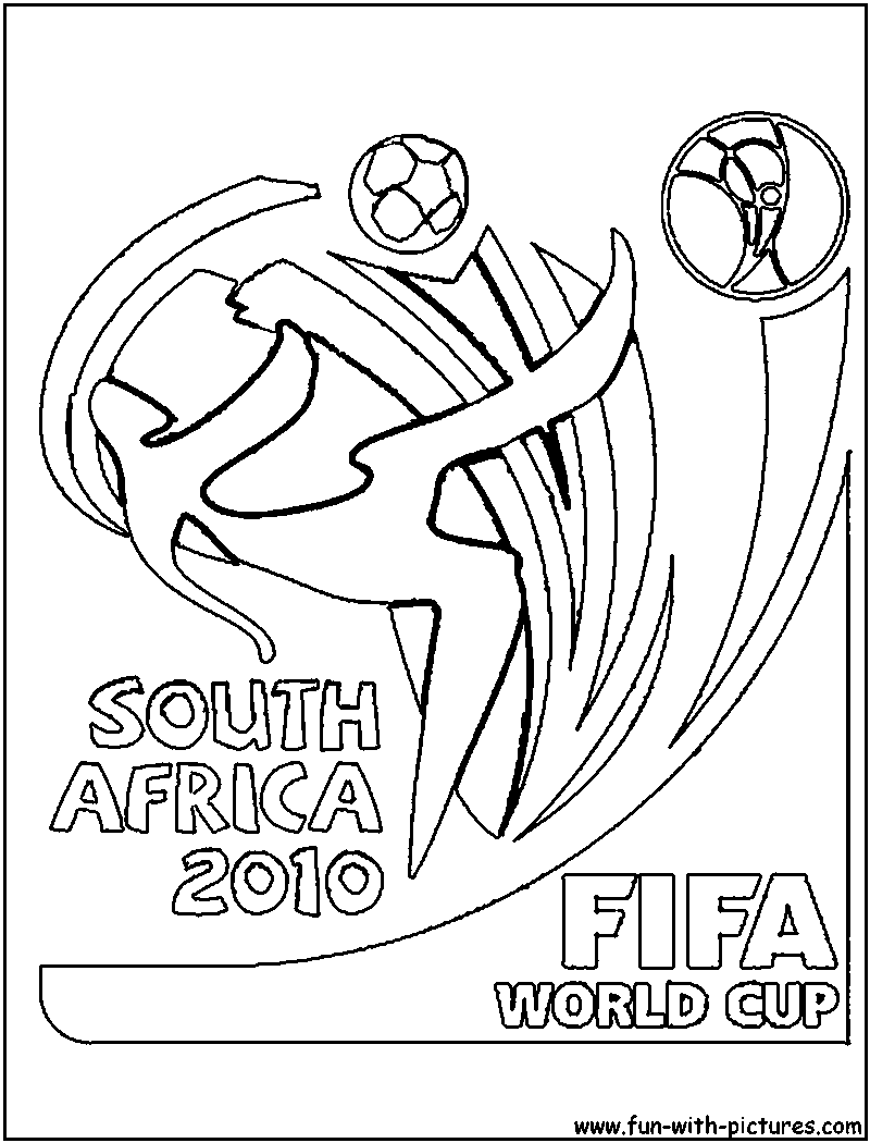 Fifa Worldcup Logo Coloring Page 
