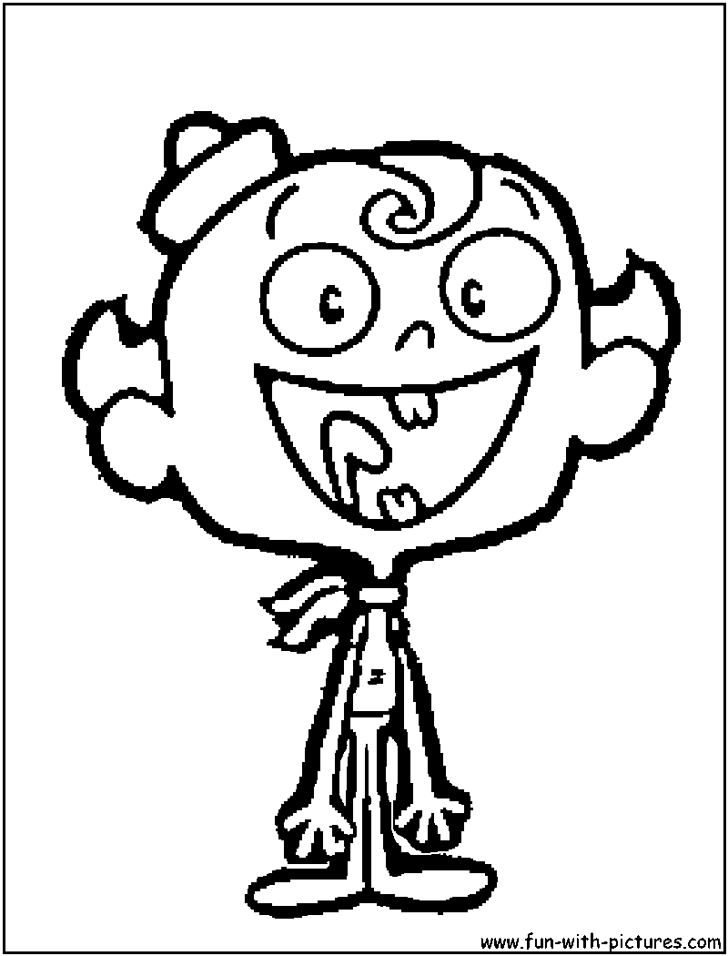 Flapjack Grin Coloring Page 