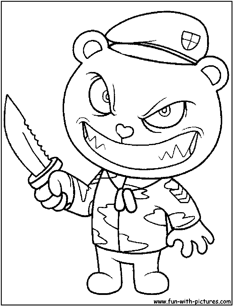 Flippy Coloring Page 