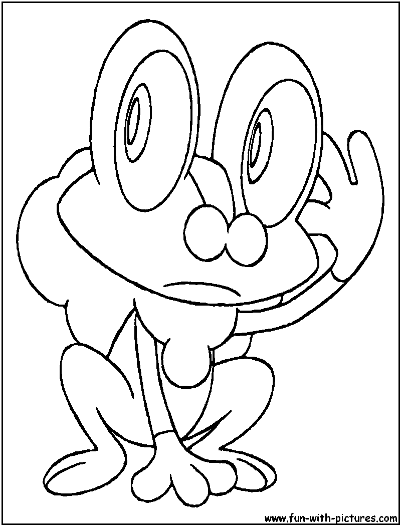 Froakie Coloring Page 