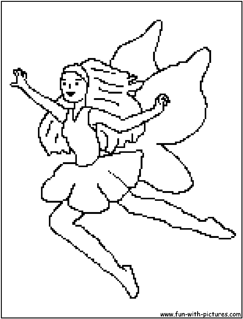 Gaiety Fairy Coloring Page 