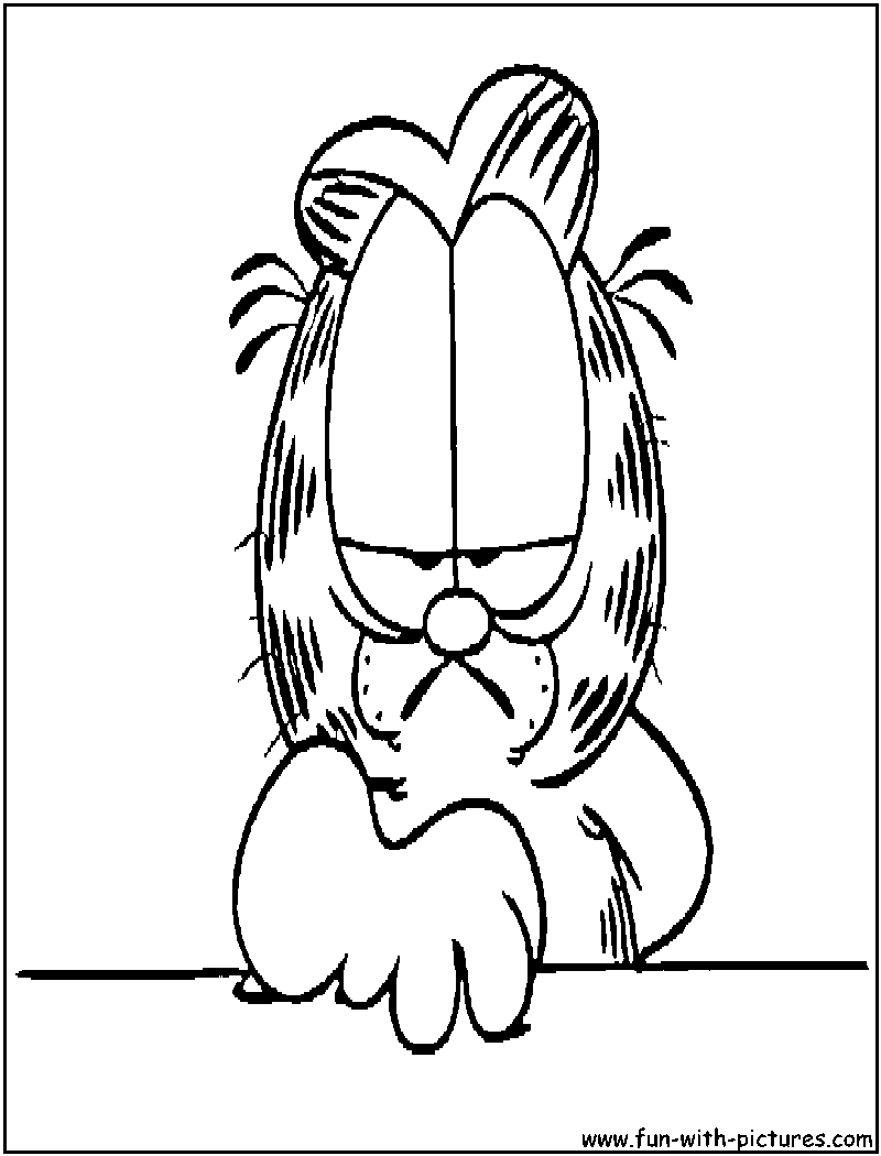 Garfield Surly Coloring Page 