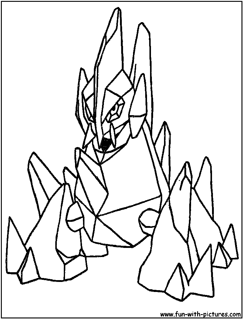 Gigalith Coloring Page 