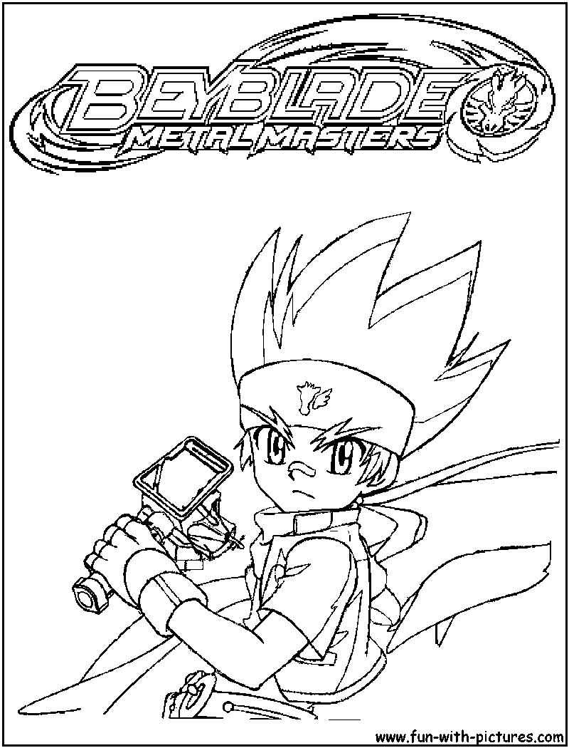 Gingka Beyblademetalmasters Coloring Page 