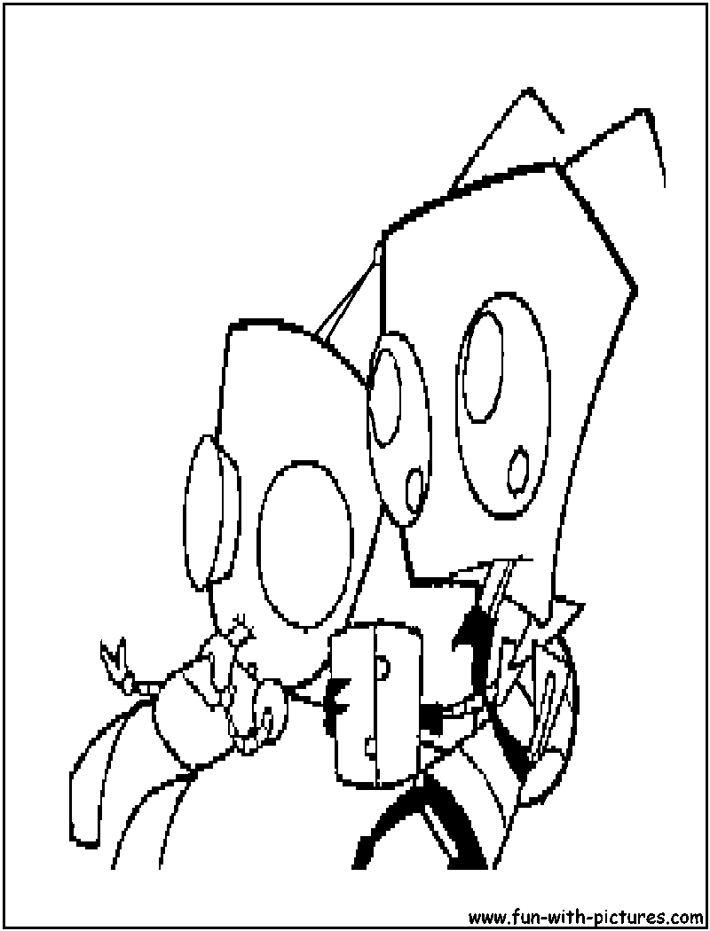 Gir Invaderzim Coloring Page 