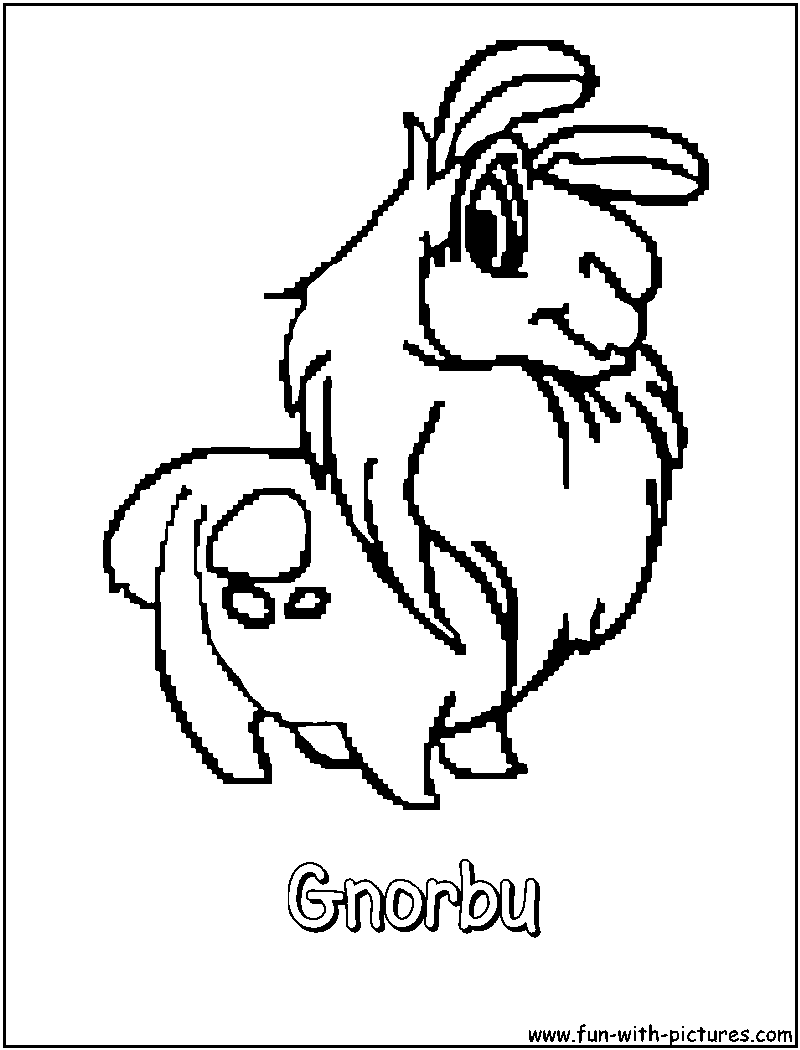 Gnorbu Coloring Page 