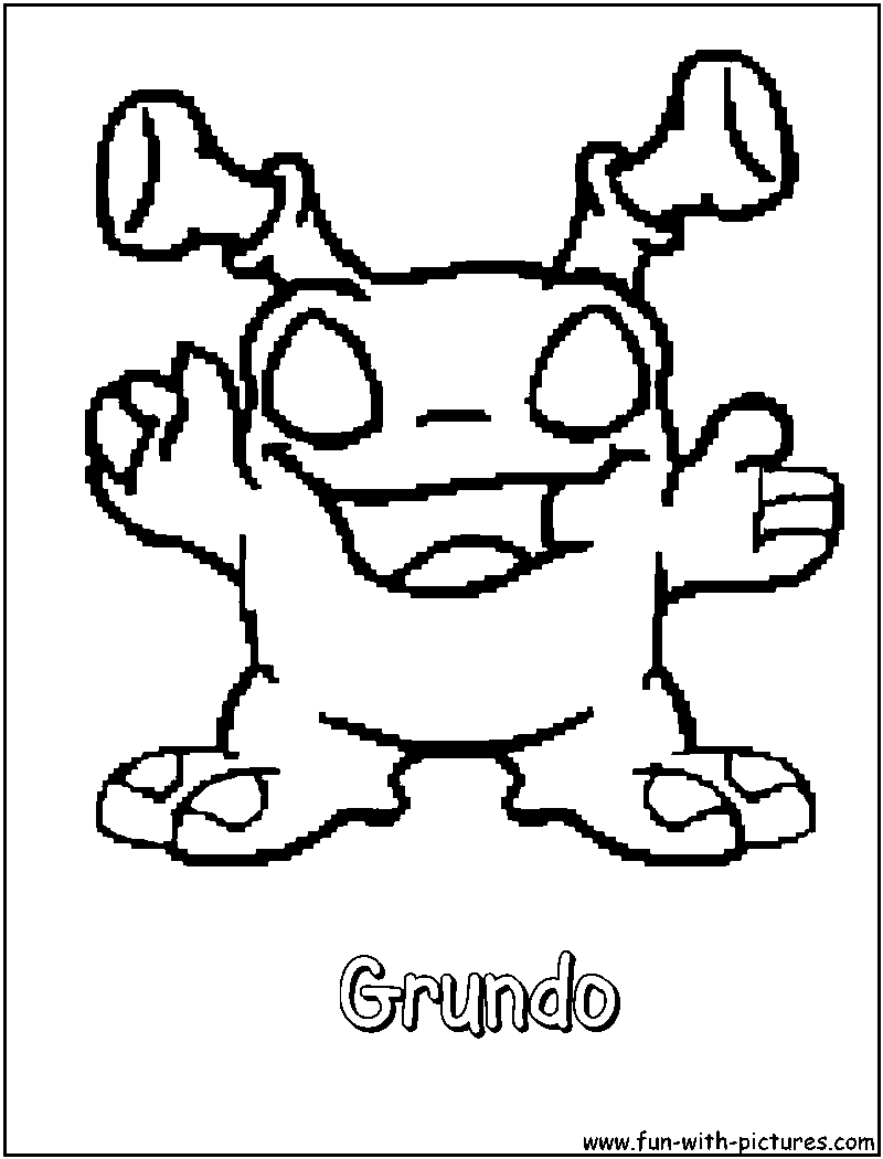 Grundo Coloring Page 