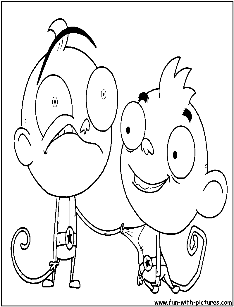 Gus And Wally Coloring Page 