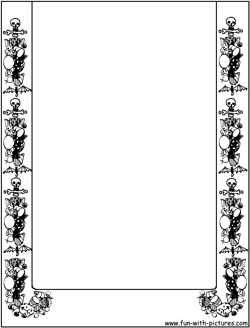 halloween coloring pages borders - photo #7