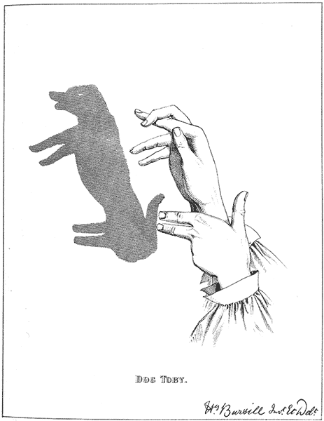 Hand Shadow Of Dog