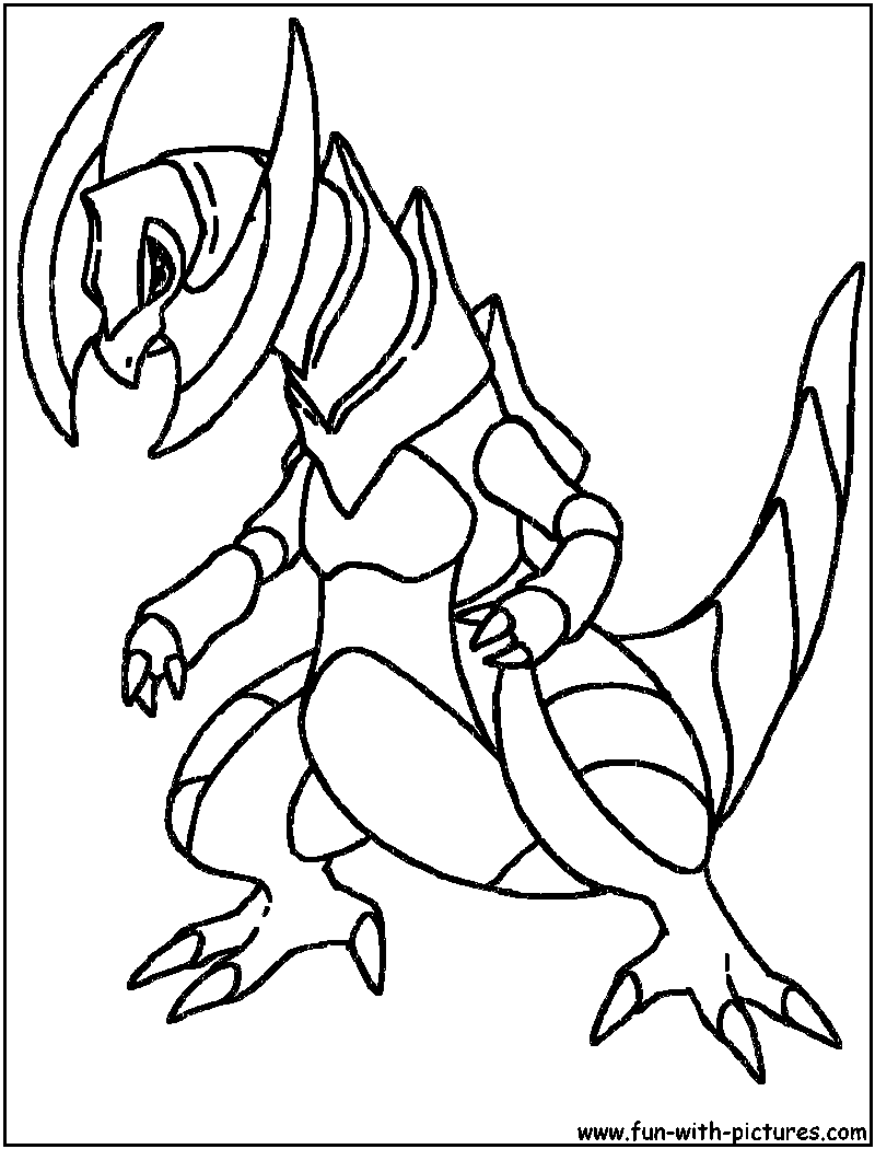 Haxorus Coloring Page 