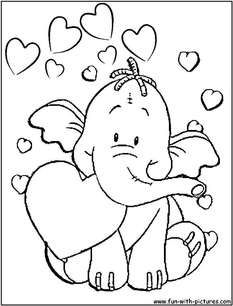 valentine coloring toddler pages - photo #34