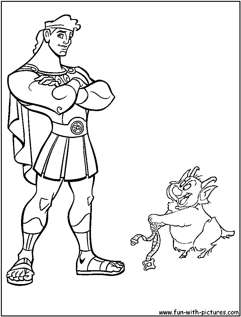 Hercules Phil Coloring Page 