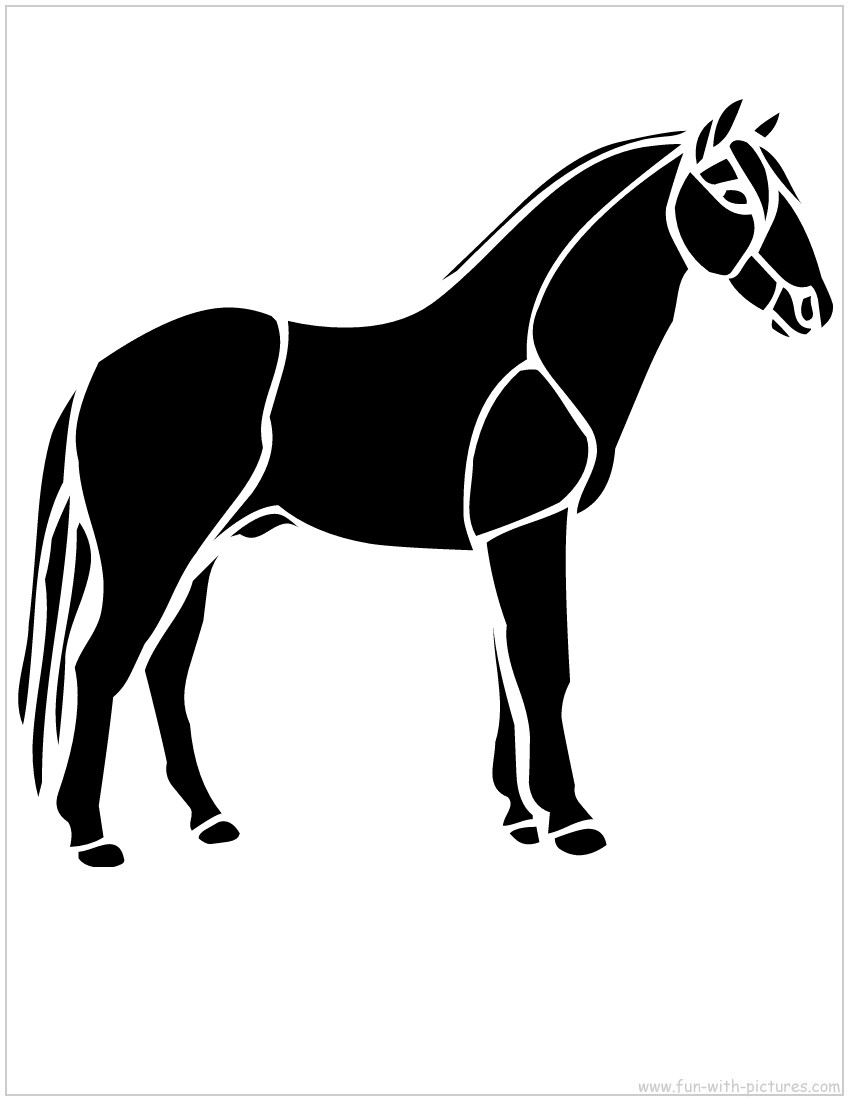 Horse Stencil - Free Printables