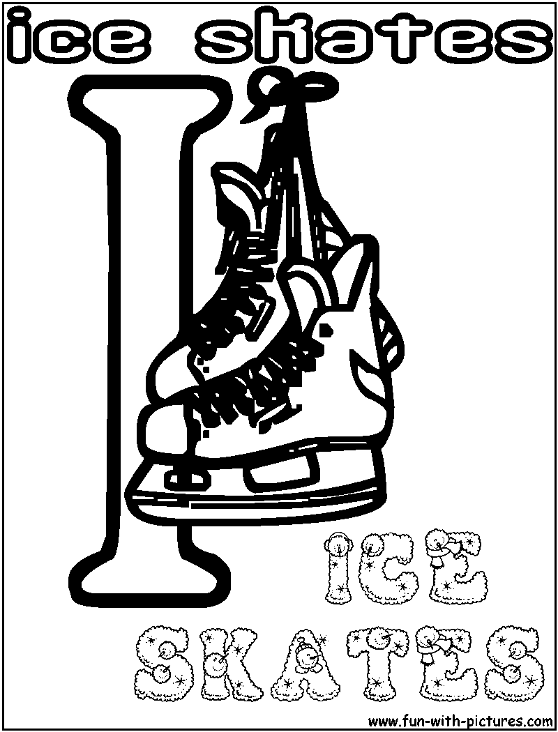I Iceskates Coloring Page 