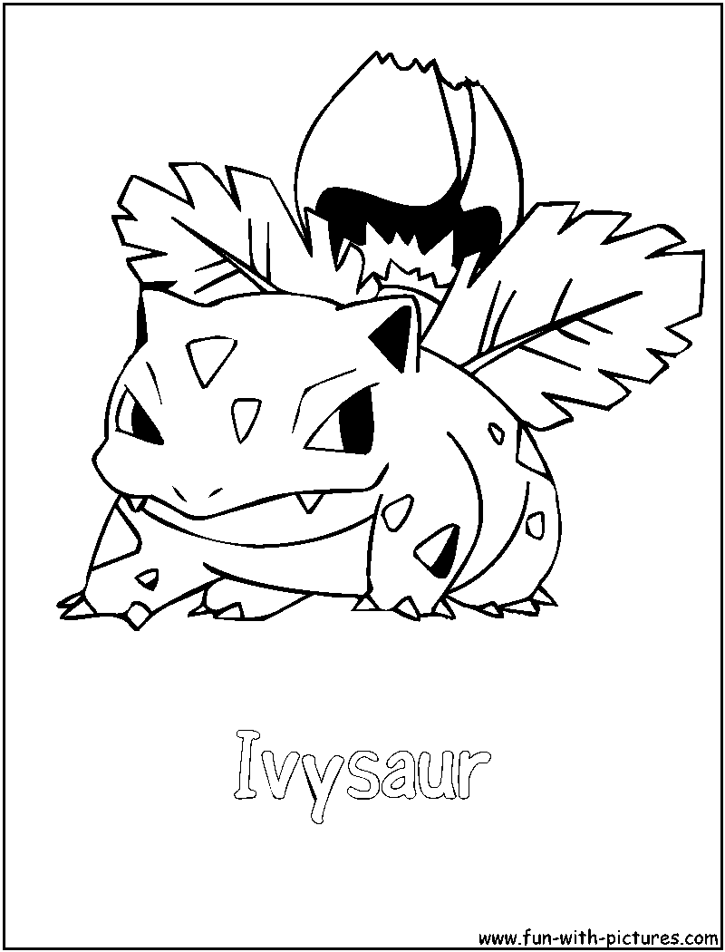 Ivysaur Coloring Page 