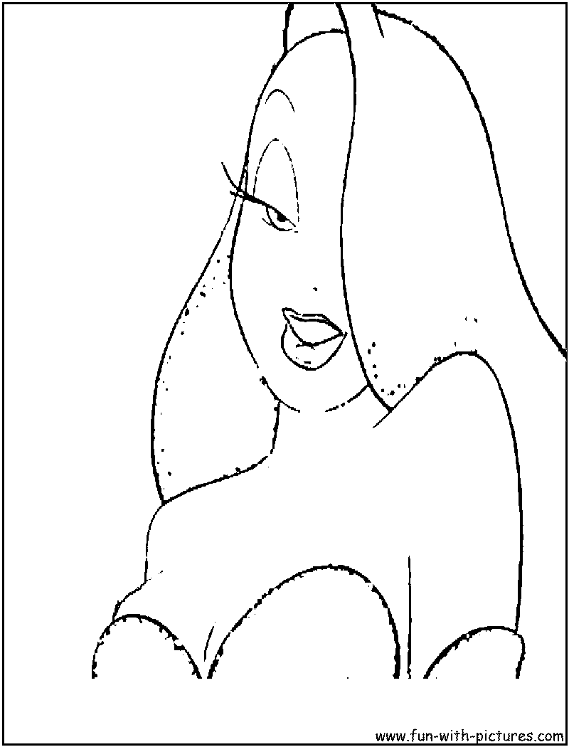 Jessica Rabbit Coloring Page 