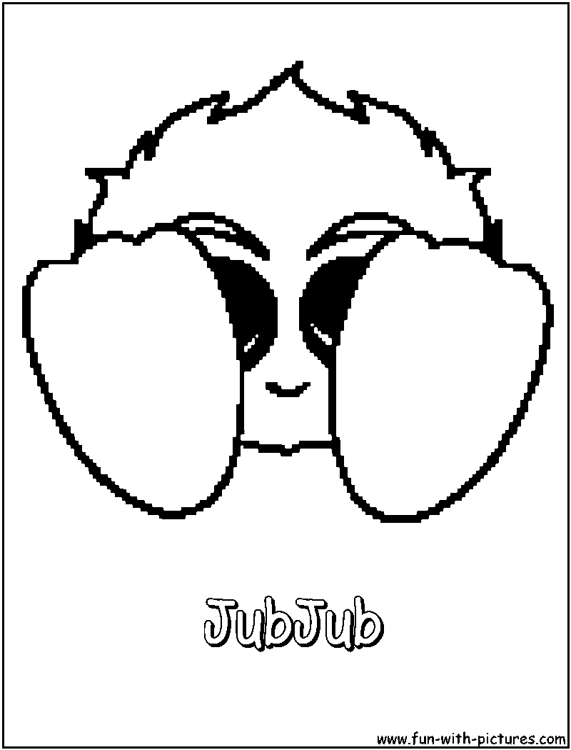 Jubjub Coloring Page 