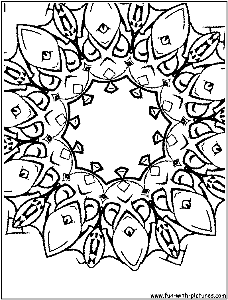 kaleidoscope activity coloring pages - photo #43