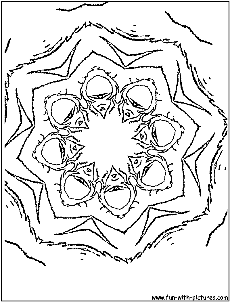 kaleidoscope activity coloring pages - photo #34