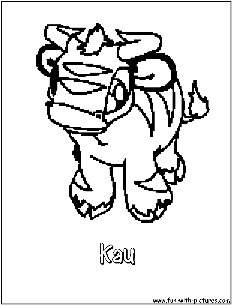 Kau Coloring Page 