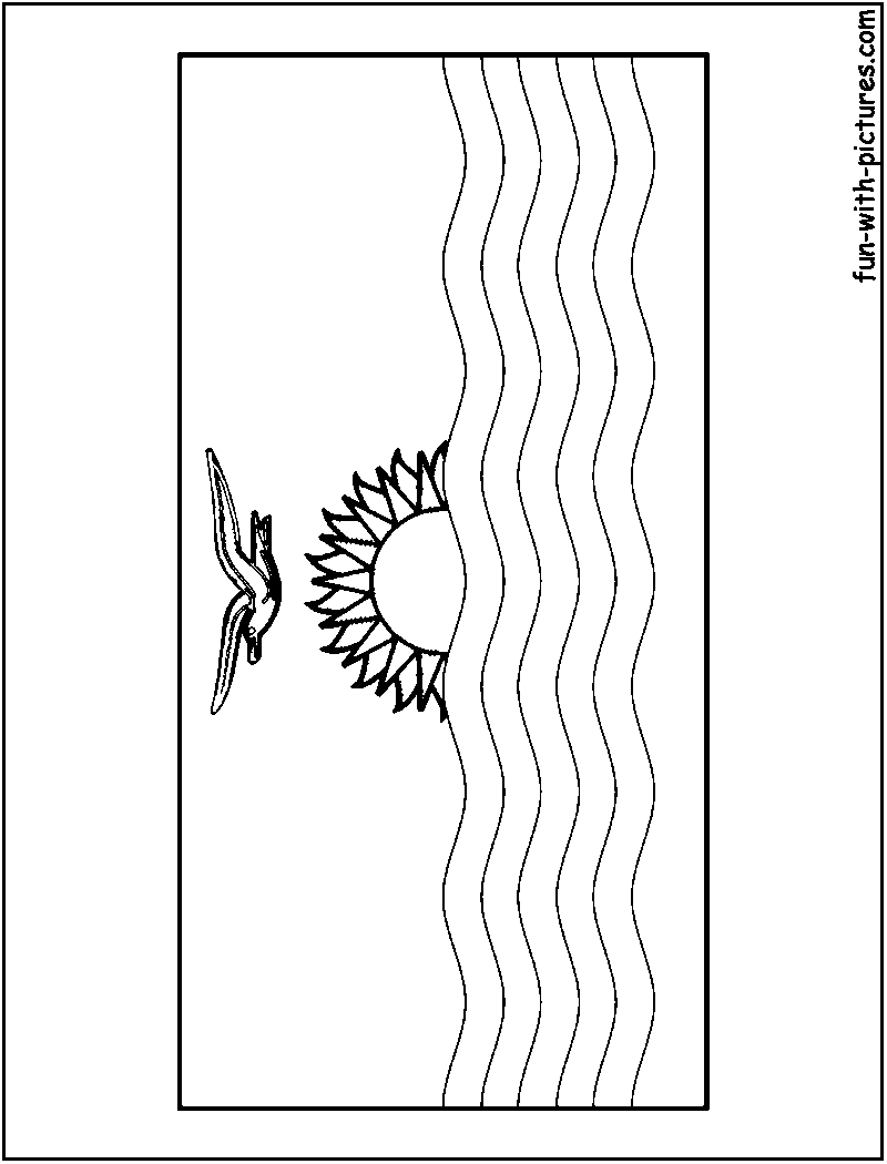 Kiribati Flag  Coloring Page