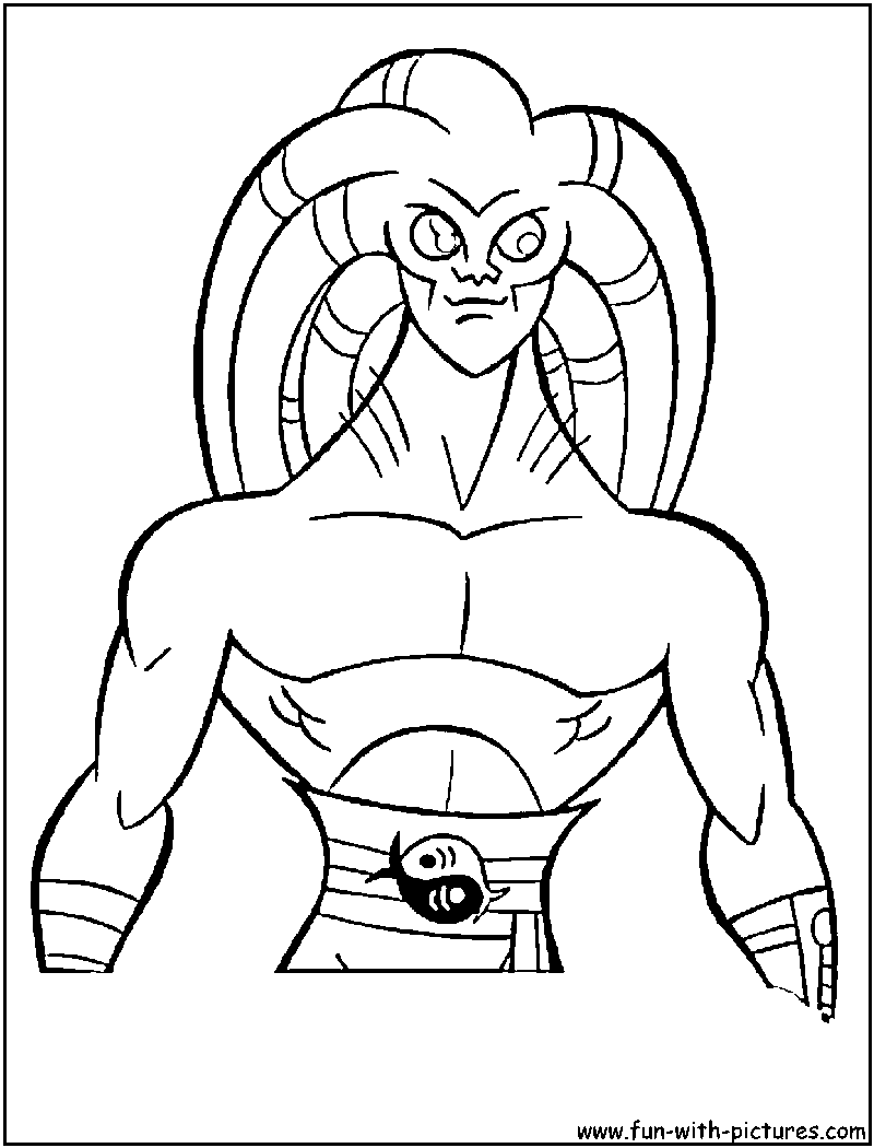 Kit Fisto Coloring Page 
