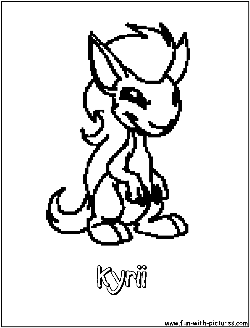 Kyrii Coloring Page 