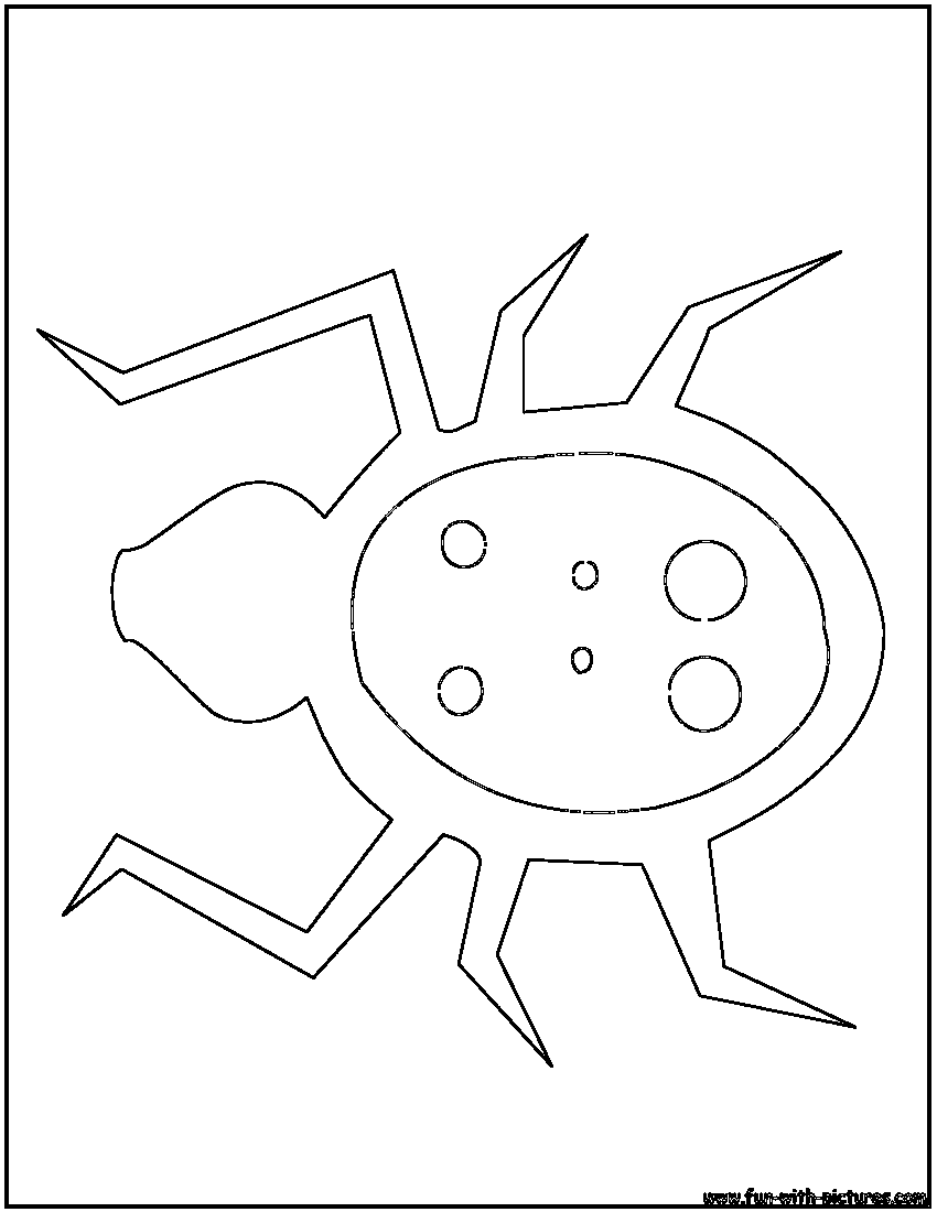 Ladybug Outline Coloring Page 