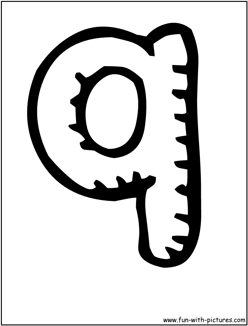 Letter Q Coloring Page 