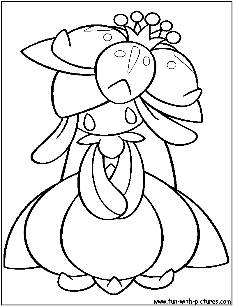 Lilligant Coloring Page 