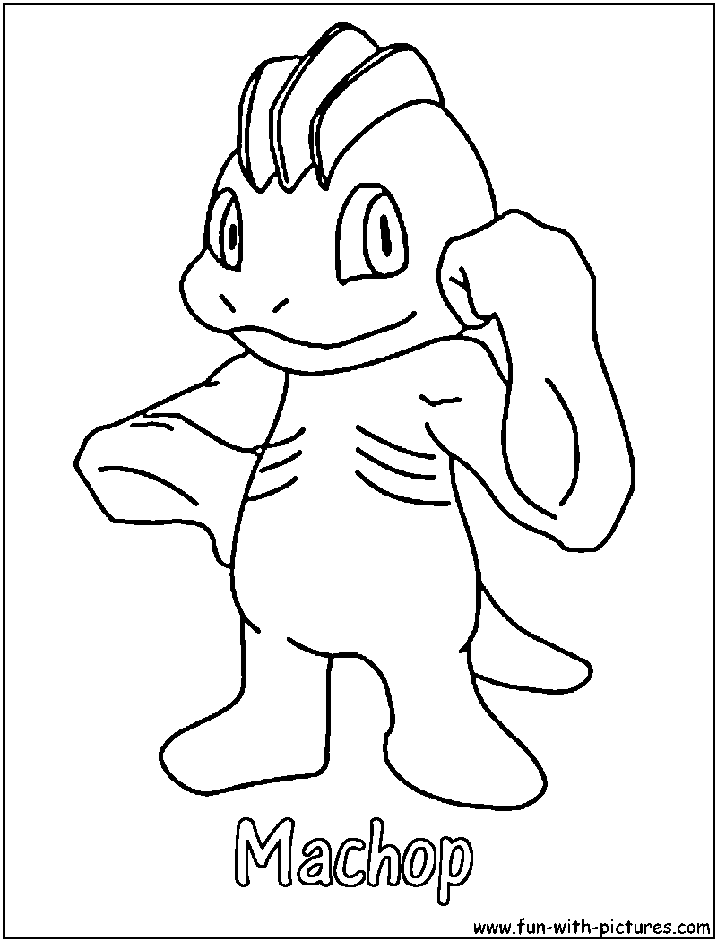 machoke coloring pages - photo #7