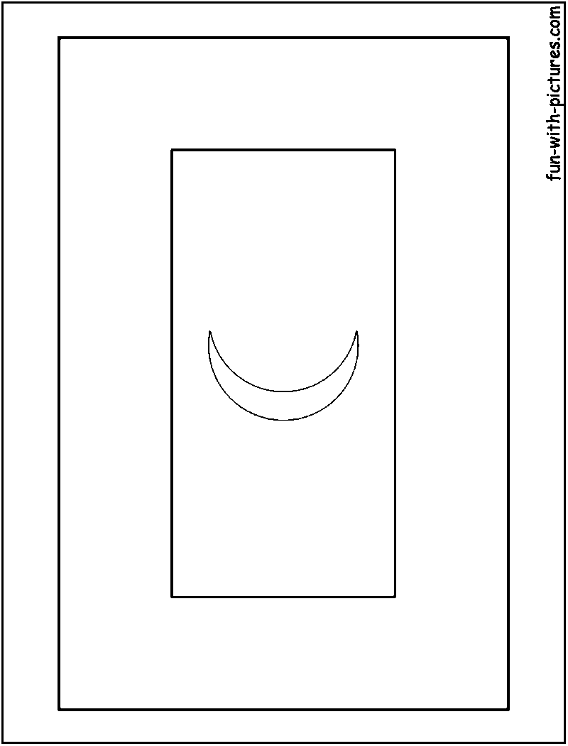 Maldives Flag  Coloring Page