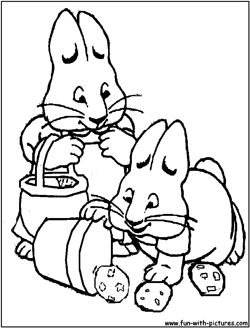 Maxandruby Eastereggs Coloring Page 