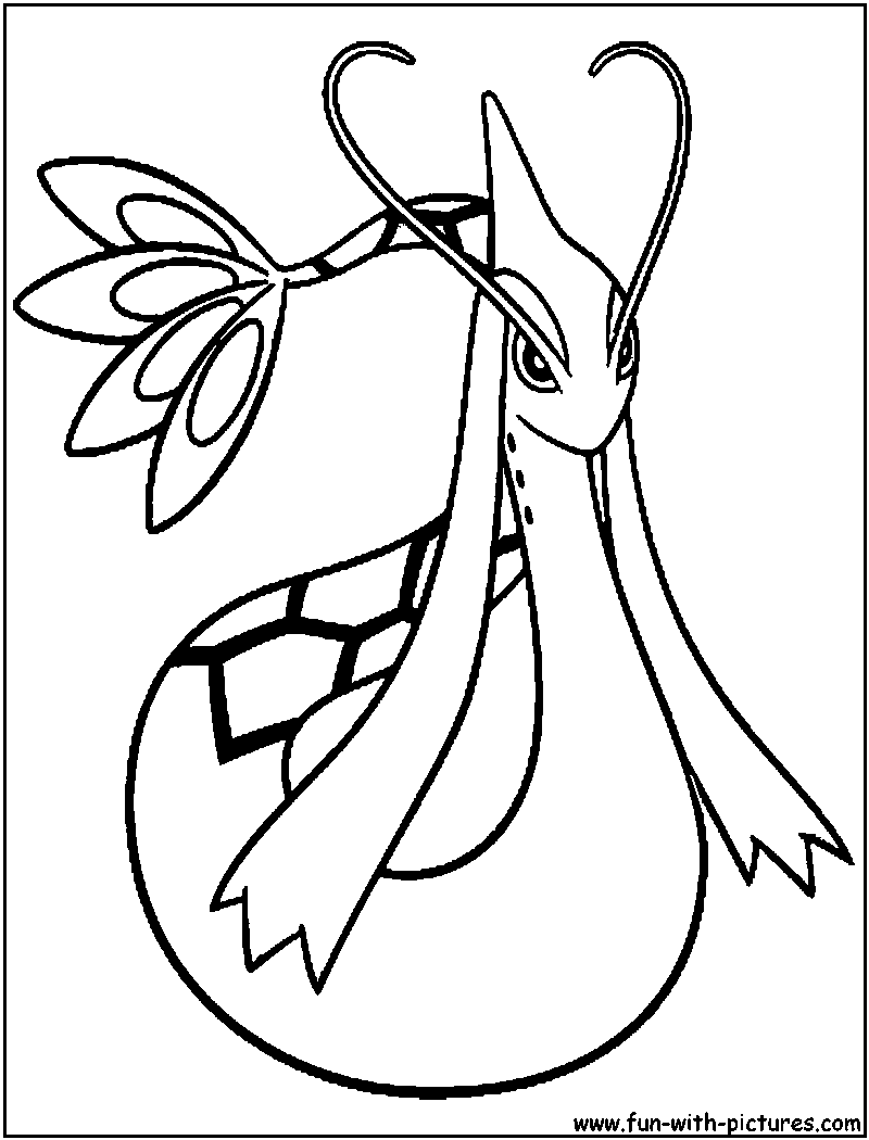 Milotic Coloring Page 