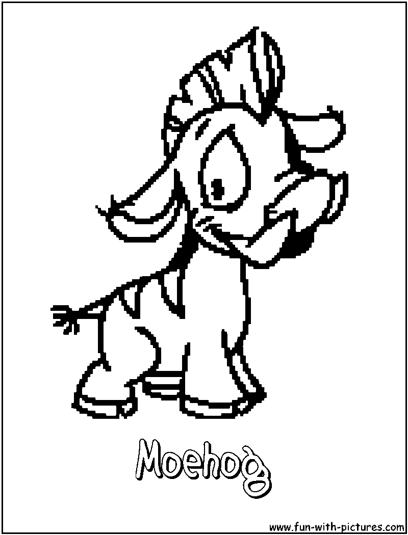 Moehog Coloring Page 