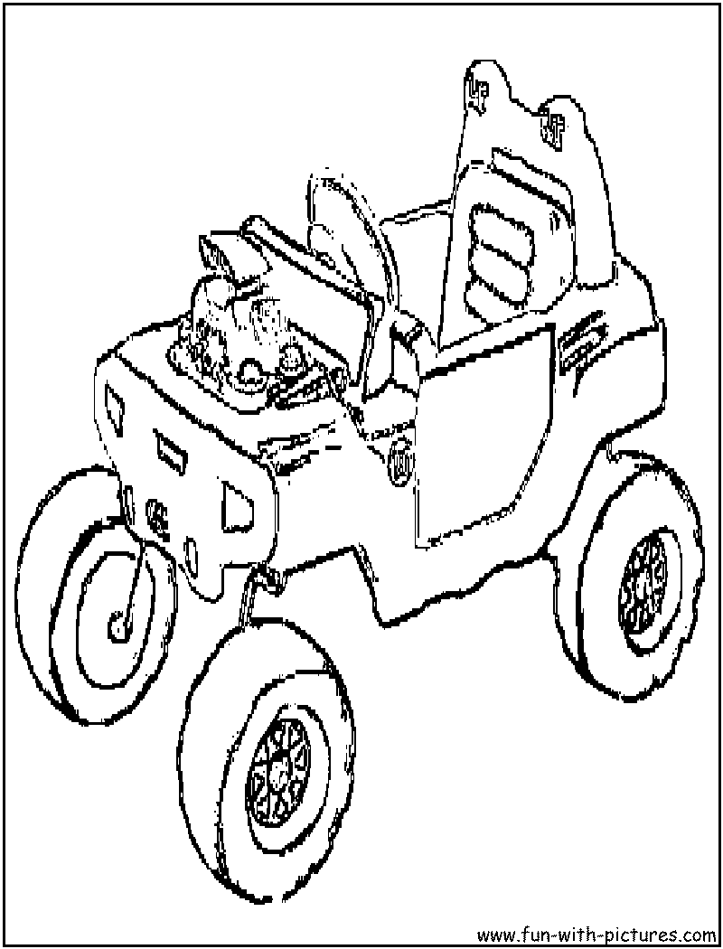 Monster Truck Picture Coloring Page1 