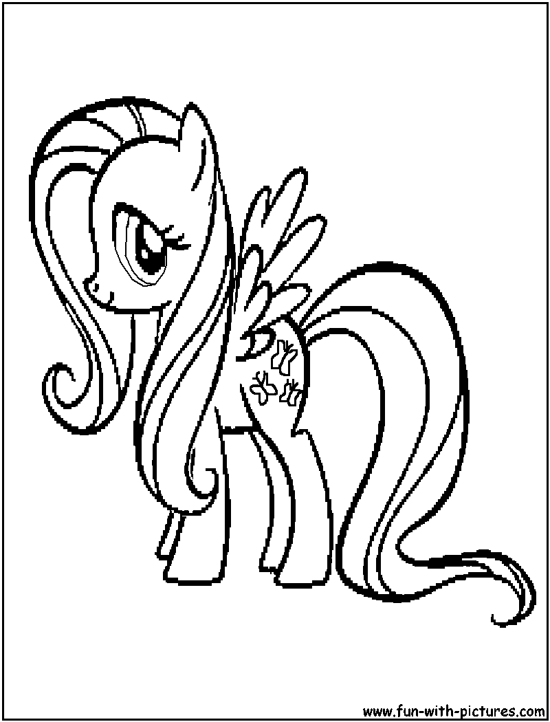 Mylittlepony Fluttershy Coloring Page 