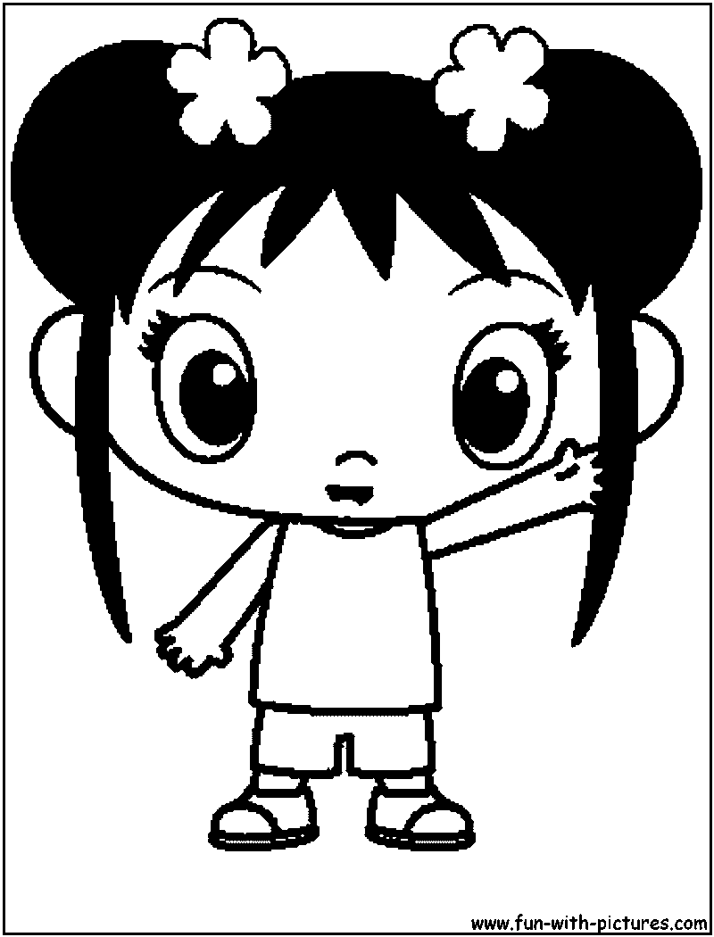 Nihao Kailan Coloring Page 