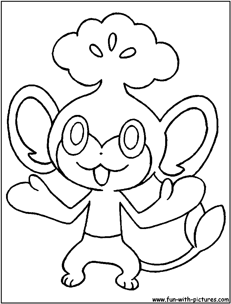 Pansage Coloring Page 