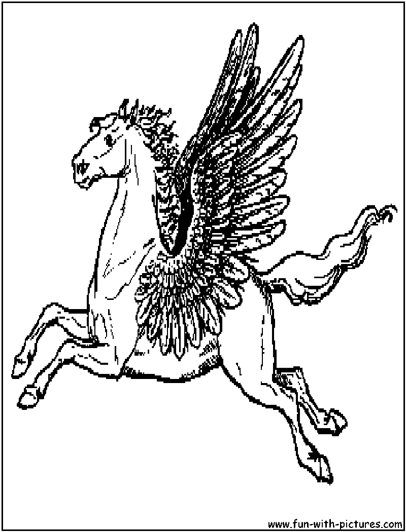 Pegasus Coloring Page 
