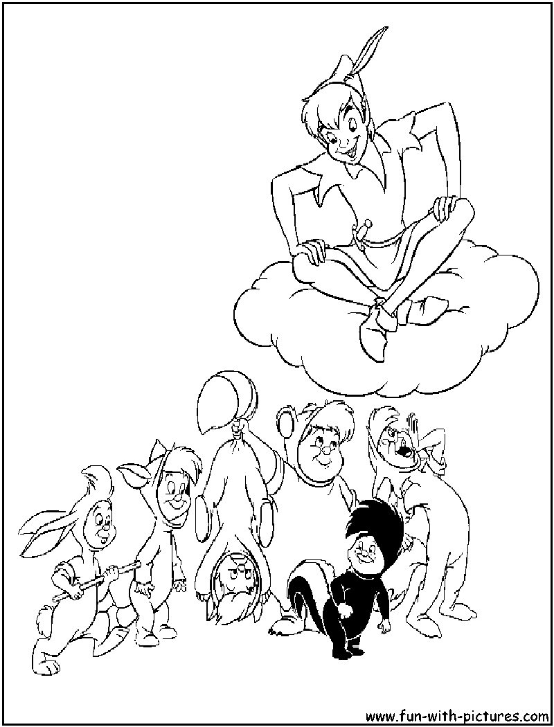 Peterpan Coloring Page 