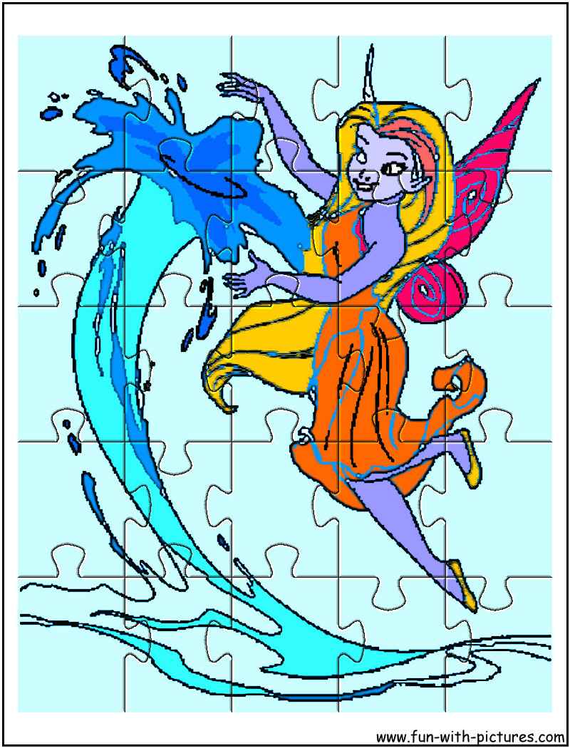 Printable Disneyfairy Silvermist Jigsaw