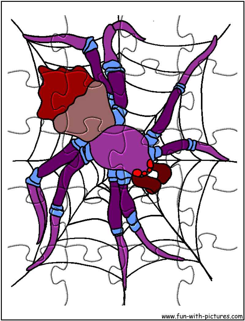 Printable Spider Jigsaw